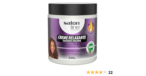 Salon Line Linha Transformacao Tioglicolato De Amonia Creme Relaxante Cachos Soltos 500 Gr Salon Line Transformation Ammonium Thioglycolate Collection Loose Curls Relaxing Cream Net 17 63 Oz Amazon Ca Beauty Personal Care
