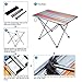 A plus life Portable Outdoor Folding Table, Lightweight Aluminum Desk with Carrying Bag for Picnic, Camp, Beach, Boat, Fishing, Easy to Clean. Silvery and Orangethumb 3