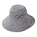 JF-Sunshine Womens Cotton Wide Brim Summer Outdoor Cycling Travelling Hat Sun Hat Fishing Hat UV Protection Hat SH01 (Denim Blue)