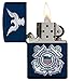 Zippo United States Coast Guard Logo Pocket Lighter, Navy Matte