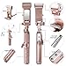 Selfie Stick, Jpilis Extendable Foldable Bluetooth Selfie Stick with 360 Degree Led Fill Light With Reflective Mirror For iPhone,Samsung and Android & iOS Smartphones (Rose Gold)