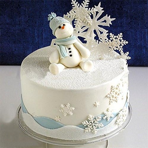 Napravi Rs Moules A Patisserie Patisserie Cosanter Moule De Gateau Emporte Pieces De Gateau Fondant Ensemble De 3 Sous Forme De Flocon De Neige Blanc