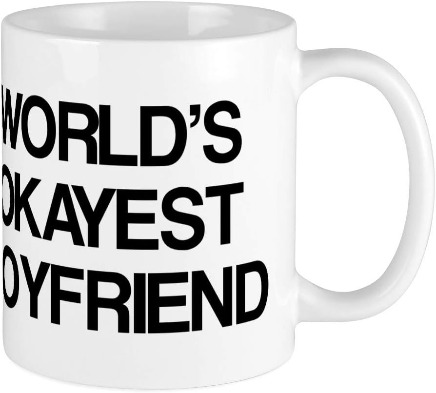world's okayest boyfriend mug
