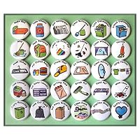 Chore Magnets for Older Kids (30 piece set)
