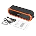 Archeer A226 Portable Bluetooth Speakers Outdoor Sport Shower Wireless Speaker with light, Clip, Microphone, Orange