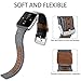 iHillon Bands Compatible Apple Watch 38mm/40mm 42mm/44mm Straps, Elegant Canvas Fabric with Genuine Leather Bands Compatible Apple Watch Series 4, Series 3, Series 2/1, Edition and Sport, Women Men