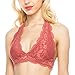 KLKD Women's Lace Halter Bralette (Plus Size Available)