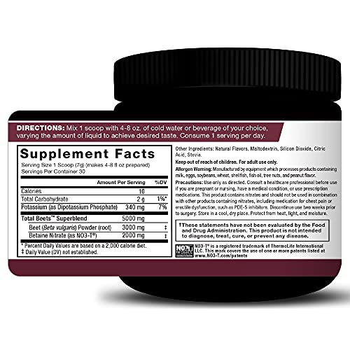 Total Beets Drink Mix Superfood Powder With Nitrates To Support