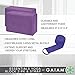 Gaiam Essentials Yoga Block 2 Pack & Yoga Strap Set, Deep Purplethumb 3