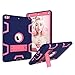 iPad 6th/5th Generation Case, iPad 9.7 2018/2017 Case, High Impact Hybrid Drop Proof Armor Defender Protection Case Built with Kickstand for New iPad 9.7-inch (A1893/1954/A1822)