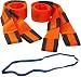 Forearm Forklift Lifting and Moving Straps for Furniture, Appliances, Mattresses or Heavy Objects up to 800 Pounds 2-Person, Includes Mover's Rubber Band, Orange, Model L74995CNFRB