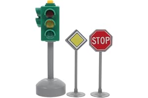 ARTIBETTER 3pcs Traffic Light Toy Simulation Safety Traffic Indicator for Boys and Girls Stop Sign for Boy Girl Early Educati