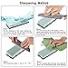 Whetstone, Yododo Sharping Stone 2-IN-1 Sharpening Stone 400/1000 Grit Waterstones, Knife Sharpener Rubber Stone
