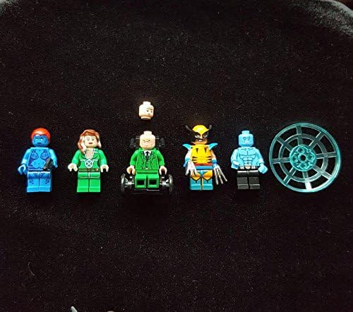 5 Marvel superhero X-MEN minifigures Professor, Wolverine, Iceman, Rogue, Mystique mifigures building blocks