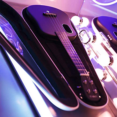 LAVA U Carbon Fiber Ukulele with Effects Concert Travel Ukulele with Case Pick and Charging