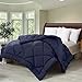 Utopia Bedding Queen Comforter Set Navy, Comforters Queen Size 3 Pieces Bedding Comforters Sets, Down Alternative Soft Bed Set, 1 Comforter (88 x 88 inches) 2 Pillow Shams (20 x 26 inches)