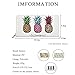 KUKOO Women’s Printed Zip Around Wallet Phone Clutch Purse Card Holder Organizer PINEAPPLE