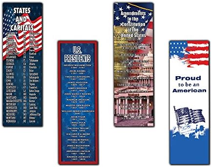 Sturdy pack of 4th of July bookmarks with American flag design, priced at $14.99.