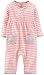 Carter's Baby Girls' Striped Romper (Baby) - Pink