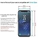 Galaxy S8 Screen Protector, [Dome Glass] Full Coverage 3D Curved Tempered Glass Shield [Liquid Dispersion Tech] Easy Install by Whitestone for Samsung Galaxy S8 (2017) - 1 Pack