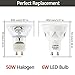 LOHAS Dimmable GU10 LED Bulb, Daylight 5000K, 50W GU10 Base Light Bulbs, Recessed Lighting 6 Watt 120V, Energy Saving Spot Light for Home Lighting(Pack of 10)