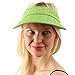 UPF UV Sun Protection Wide Brim 100% Cotton Beach Pool Visor Golf Cap Hat Lime
