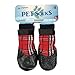 PUPTECK Anti-Slip Dog Socks with Straps Traction Control Waterproof Paw Protector for Indoor Outdoor Wear Red XL