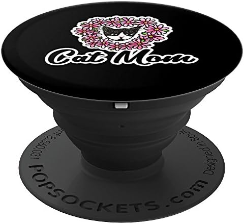 Cat Mom design cat lovers artwork PopSockets Grip and Stand for Phones and Tablets