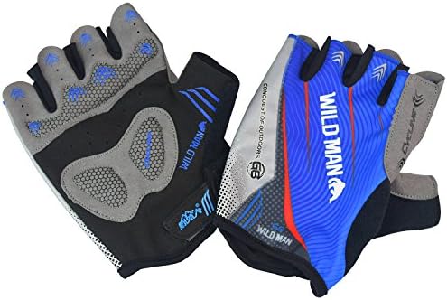 Cycling Gloves Mountain Bike Gloves Road Racing Bicycle Gloves Light Silicone Gel Pad Riding Gloves Half Finger Biking Gloves Men/Women Work Gloves