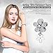 BAMOER Charm 925 Sterling Silver Charm Black Flower Charm Various Dazzling CZ Bead Charm For Women Snake Bracelet Charm (Duo Daisy)