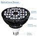 KINGBO Black Light Bulb, 36W LED Blacklight Bulbs E26 PAR38 Glow in The Dark, 395nm LEDs for Blacklight Party, Fluorescent Art, DJ Dance Party, Holiday Decorations, Acrylic Pouring Light