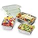 LILYS KITCHEN Set of 3 Stainless Steel Food Containers with Lifetime Leakproof Lids - Food Storage Box, Reusable, Great for Outdoor