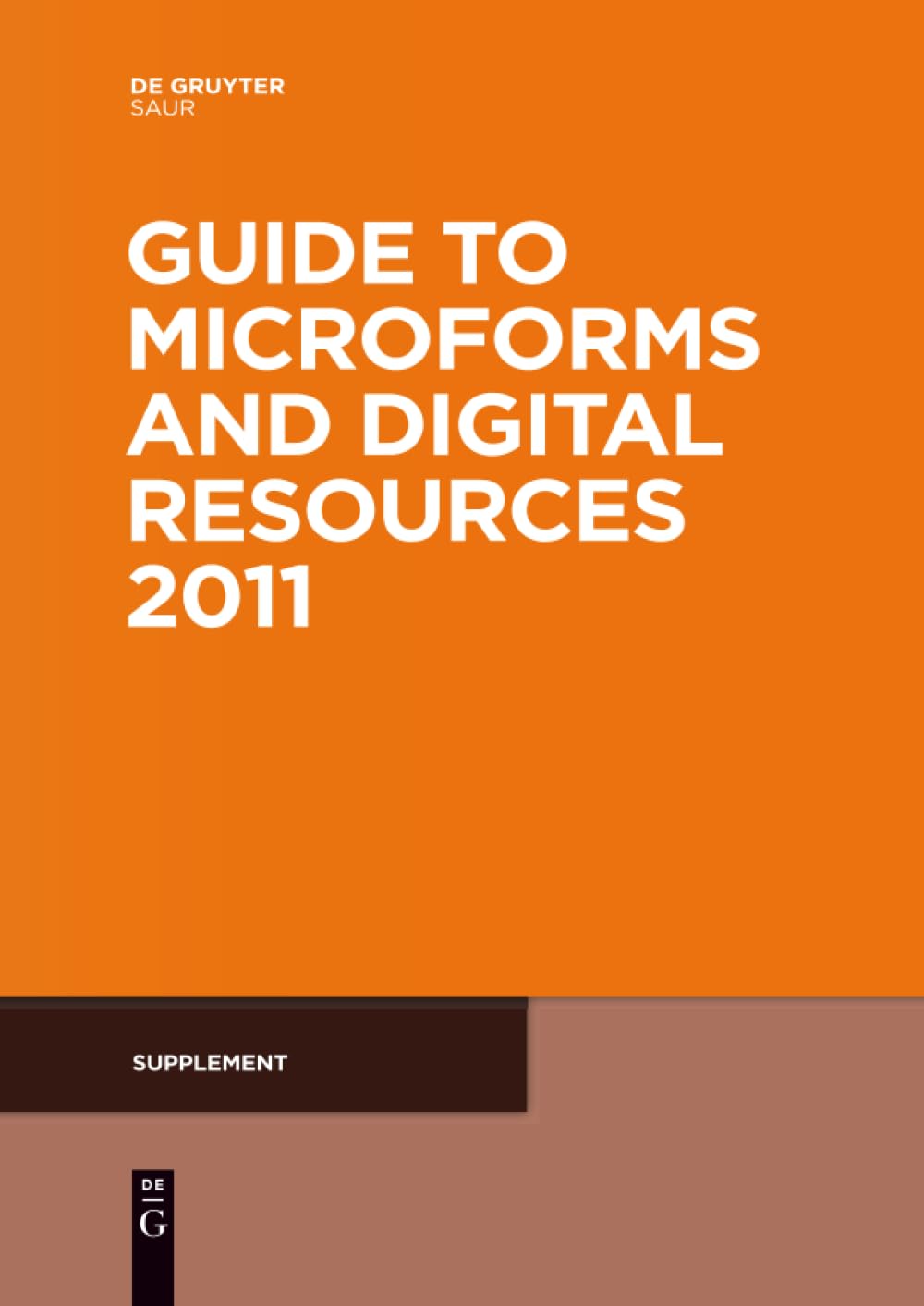 Supplement (Guide to Microforms in Print)