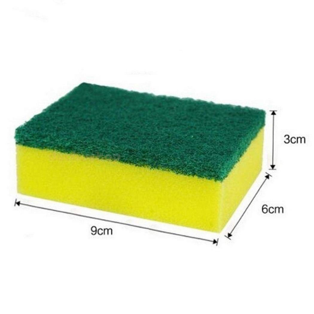 Kindsells Home Kitchen Double Layer Soft Strong Water Absorption Dishwashing Sponge Sponges