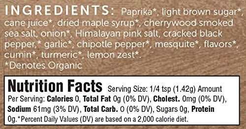 FreshJax Seasoning Spice Rosy Cheeks Organic Maple Bourbon BBQ Rub Blend, Large 6.5oz Gift Box Included Plant-Based Low… - Image 3