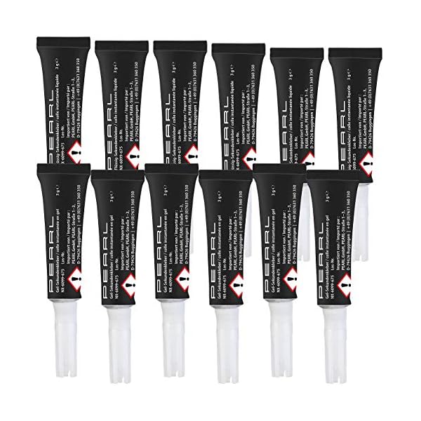 PEARL Superkleber: 12er-Set Mini-Sekundenkleber mit 6 Gel- und 6 Flüssig-Klebern, je 3 g (Schnellkleber)