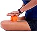 WOD Nation Massage Ball Set - 2 Solid Rubber Lacrosse Balls and 1 Trigger Point Deep Tissue Spiky Ball - Perfect for Self Myofascial Release - Includes a Convenient Travel Bag (Orange & Black)
