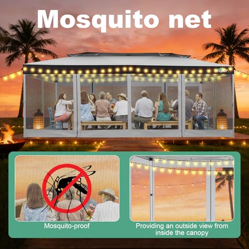 COBIZI 10x20 Pop Up Gazebo Review: One-Push Setup Canopy Tent with Mosquito Netting image 22