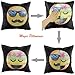 SNUG STAR Mermaid Sequin Pillow Case, Reversible Faces Cushion Cover Changeable Face Pillowcases DIY Decorative Pillowcase for Sofa Home Decor 16 X 16(Gentleman and Lady)