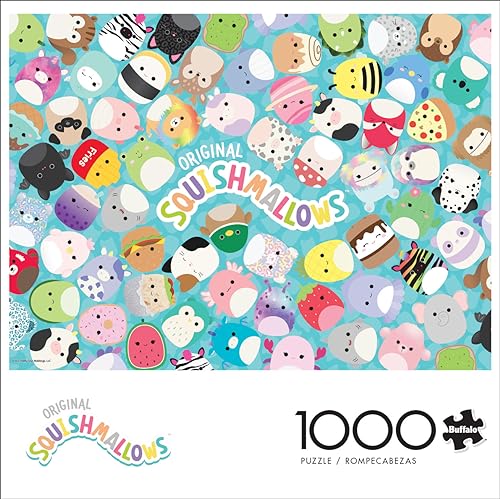 Buffalo Games - Squishmallow - Squishmallow Friends - 1000 Piece Jigsaw Puzzle for Adults Challenging Puzzle Perfect for Game Nights