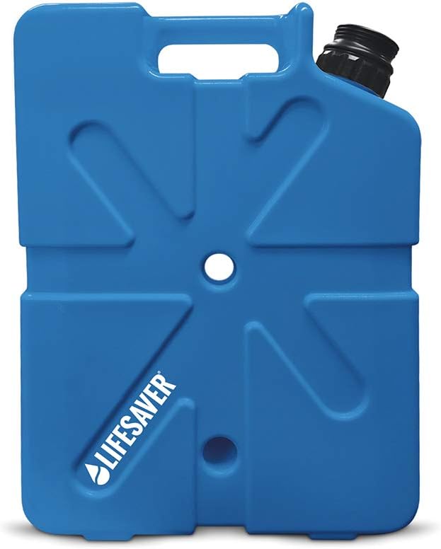 LIFESAVER Water Filtration Filter Bottle Purifier kit for Camping Emergency prep Backpacking Hiking Outdoor System Travel Virus Bacteria & Cyst Removal with Pump 10,000 UF Jerrycan