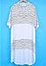 Bsubseach Women's Rayon Black White Striped V Neck 3/4 Sleeve Swimsuit Cover Up Swimwear Tunic Long Kaftan Dress