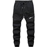 LOKTARC Boys' Pull-On Slim Fit Camo Cargo Jogger Pants