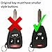 KeylessOption Just the Case Keyless Entry Remote Control Car Key Fob Shell Replacement for OHT692427AA-Blue