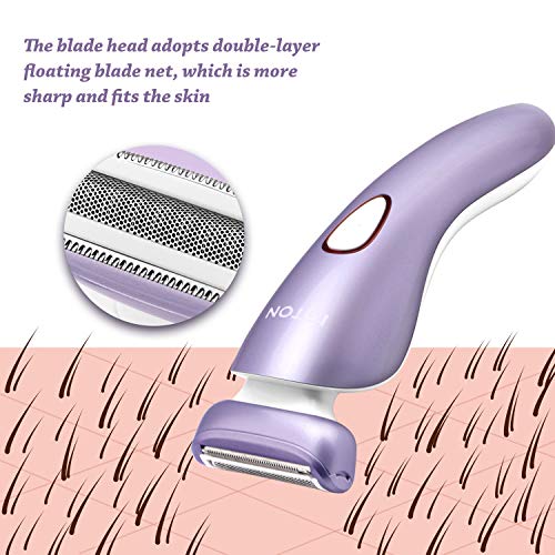 ISTON Electric Razor for Women, Rechargeable Wet and Dry Painless Womens Shaver Body Hair