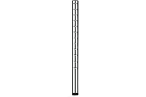 MONOLITH LIMITED 74-inch Chrome Post 2 Pack – Heavy-Duty Adjustable Post for Customizable Shelving | Rust-Resistant Steel Construction | Durable Commercial-Grade Support for Restaurant, Storage, & Retail Use
