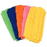 Xanitize Fleece Sweeper Mop Refills for Swiffer and Clorox ReadyMop - Reusable, Dry Duster, for Hardwoods, Laminates - 5-pack Rainbow