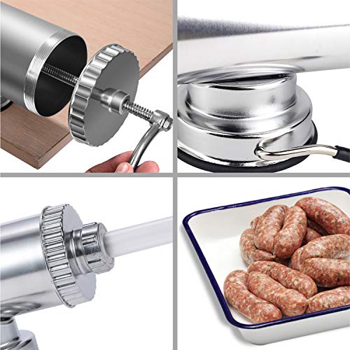 Sausage Stuffer Horizontal Kitchen Machine Aluminum Meat Stuffing