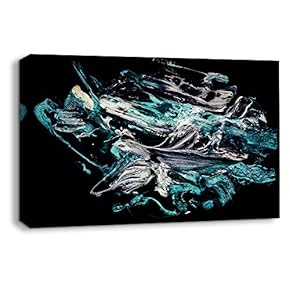 Canvas Wall Art Abstract Oil Texture Pictures Home Wall Decorations for Bedroom Living Room Paintings Canvas Prints Framed - 12x18 inches