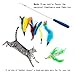 Cat Feather Toys,Cat Feather Wand,Interactive Cat Toys Retractable Wand,Kitten Toys,1 PCS Yellow Caterpillar Toy,4 PCS Replacement Natural Feathers Refill,1 PCS Carbon Fiber Telescopic Cat Teaser Wand
